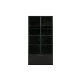 WARDROBE BLACK SMOKED GLASS DOOR - CABINETS, SHELVES